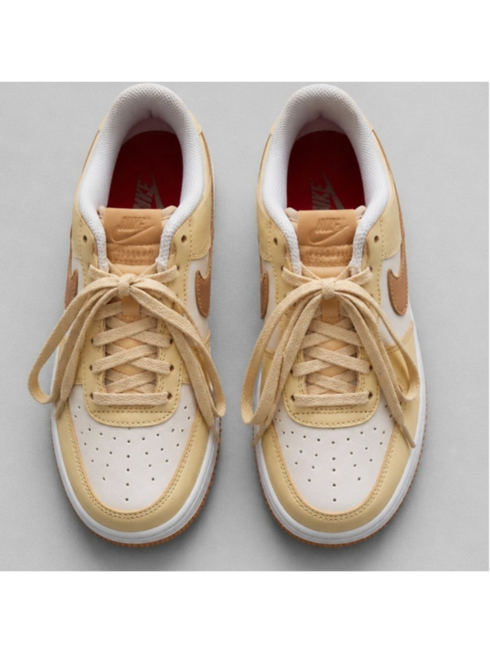 Nike Air Force 1 Low LV8 GS Ale Brown Pearl White Sesame DQ5973-200 5.5Y (7 W)